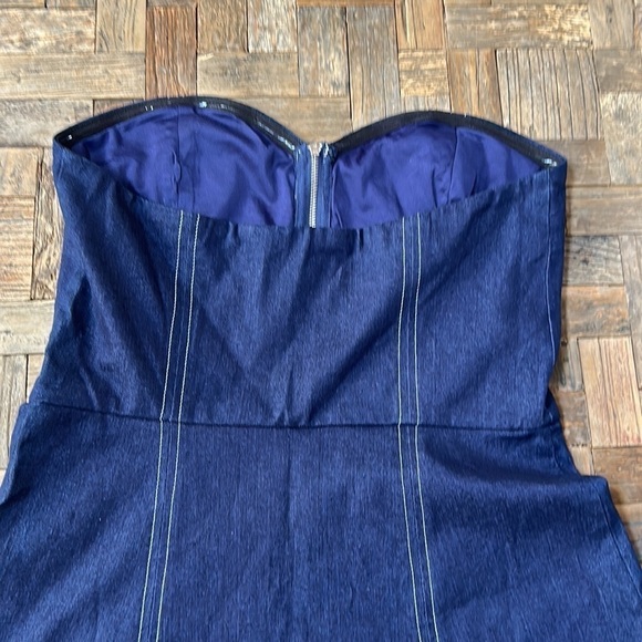 By The Way Dark Denim Strapless Mini Dress Revolve Large - Picture 13 of 13